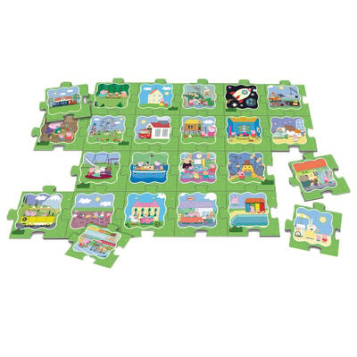 Peppa Pig Tell a Story 24 Piece Giant Floor Jigsaw Puzzle image number 2