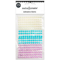 Pearl Adhesive Gem Strips: Pack of 216