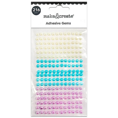 Pearl Adhesive Gem Strips: Pack of 216 image number 1