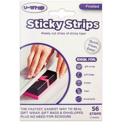 U-Wrap Frosted Sticky Strips image number 1