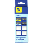 Works Essentials Erasers & Sharpeners: Pack of 8 image number 1