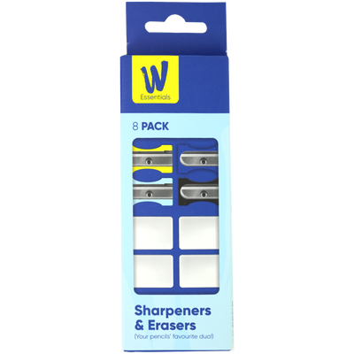 Works Essentials Erasers & Sharpeners: Pack of 8 image number 1