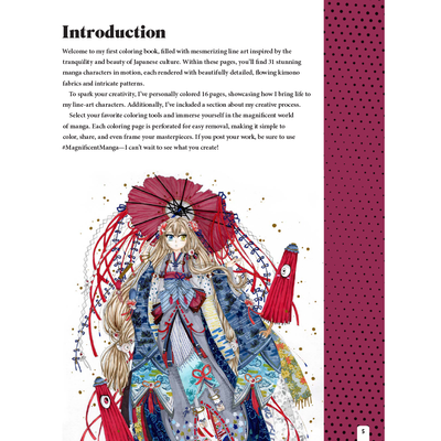 Magnificent Manga Colouring Book image number 2