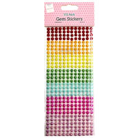 Rainbow Pearl Gem Stickers