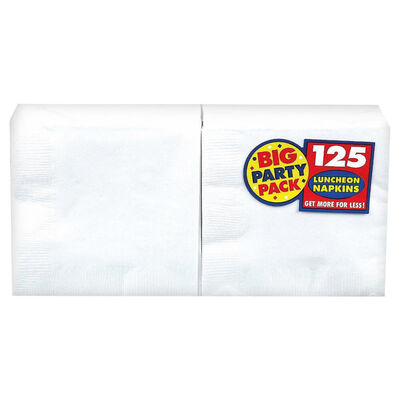 White Napkins: Pack of 125 image number 3
