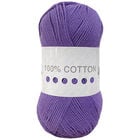 Cygnet Cotton DK: Smokey Purple Yarn 100g image number 1