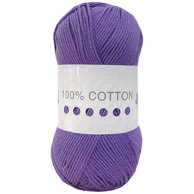 Cygnet Cotton DK: Smokey Purple Yarn 100g image number 1