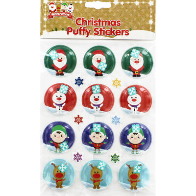 Christmas Puffy Stickers image number 1
