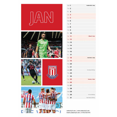 The Official Stoke City Football Club 2020 Calendar image number 2