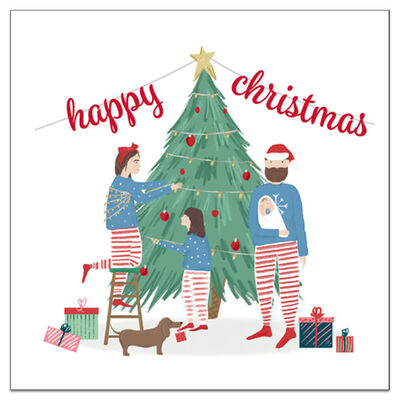Charity Festive Family Christmas Cards: Pack of 10 image number 2