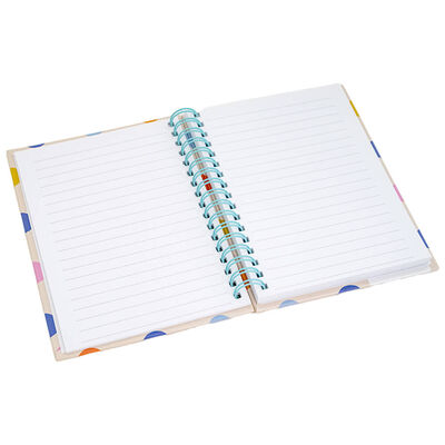 A6 Wiro Multi-Coloured Polka Dot Notebook image number 2