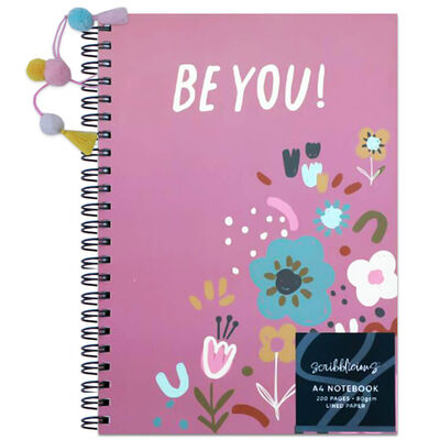 BeYoutiful A4 Wiro Hard Back Notebook image number 1