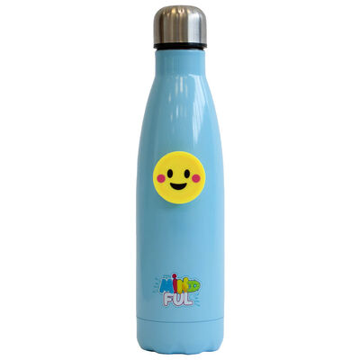 Mindful Collection Stainless Steel Bottle with Smiley Popper image number 1
