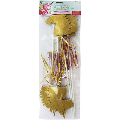 Unicorn Glitter Wands - Pack of 6 image number 1