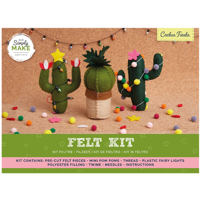 Simply Make: Felt Cactus Fiesta Kit: Pack of 3 image number 1