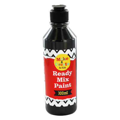 Black Readymix Paint - 300ml image number 1