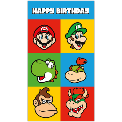 Super Mario Sticker Birthday Card image number 1
