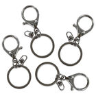 Silver Key Ring Chains with Clip: Pack of 4 image number 1