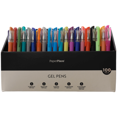 PaperPlace Gel Pens: Pack of 100 image number 1
