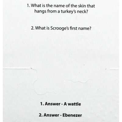 Red Foil Merry Christmas Place Cards - 10 Pack image number 3