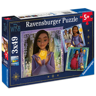 Ravensburger Disney Wish 3 x 49 Jigsaw Puzzle image number 1