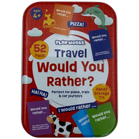 PlayWorks Travel Would You Rather? Game Tin