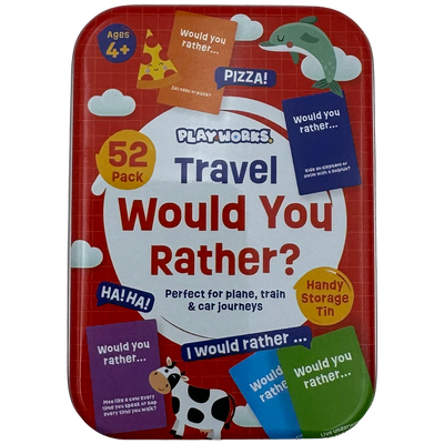 PlayWorks Travel Would You Rather? Game Tin image number 1