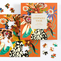 Kitty McCall Leopard Vase 144 Piece Wood Jigsaw Puzzle