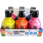 Ready Mixed Glitter Paints: Pack of 6 image number 1