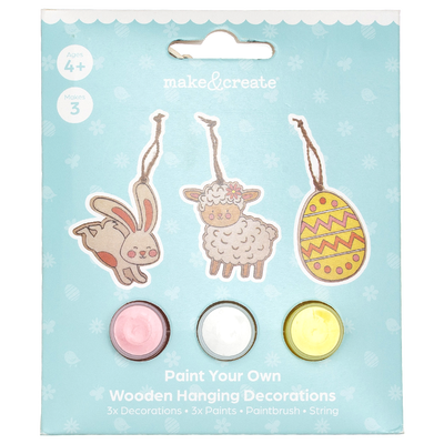 Paint Your Own Wooden Easter Decorations Kit Bundle image number 1