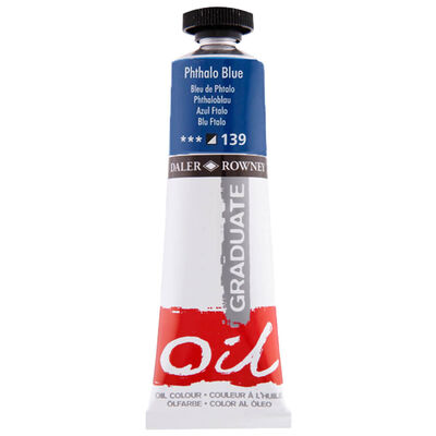 Daler Rowney Graduate Oil Paint Phthalo Blue 38ml image number 1