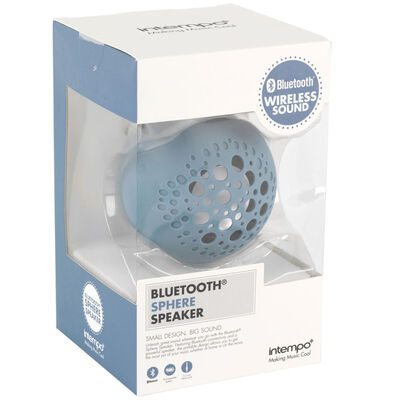 Blue Bluetooth Sphere Speaker image number 1