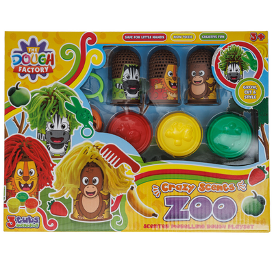 Crazy Scents Zoo Scented Modelling Dough Playset image number 1