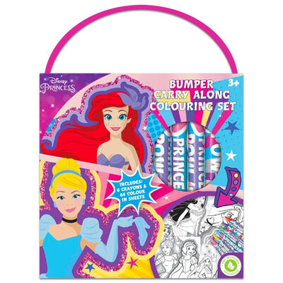 Disney Princess Bumper Carry Along Colouring Set image number 1