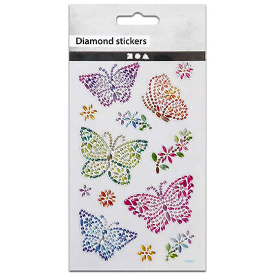 Diamond Butterfly Stickers image number 1