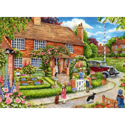 Old Brick Cottage 500 Piece Jigsaw Puzzle image number 2