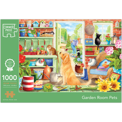 Garden Room Pets 1000 Piece Jigsaw Puzzle image number 1