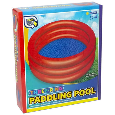 Three-Ring Inflatable Paddling Pool: Assorted image number 2