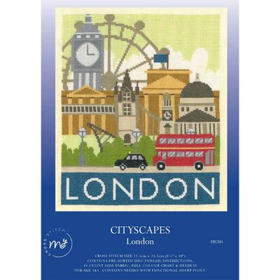Cityscapes Cross Stitch Kit: London image number 1