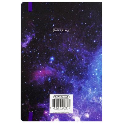 A5 Galaxy Design Lined Case Bound Notebook image number 3