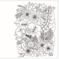 The Beautiful Blooms Colouring Book