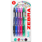 Zebra Z-Grip Smooth Ballpoint Retractable Funky Pens: Pack of 5 image number 1