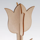Wooden 3D Flower Tulip image number 2