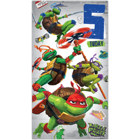 Ninja Turtles Age 5 Birthday Card