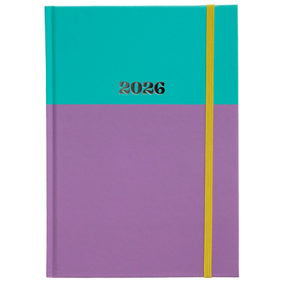 A5 Colour Block 2026 Week to View Casebound Diary image number 1