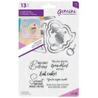 Gemini Shaker Card Stamp and Die Set - Sweet Birthday image number 1