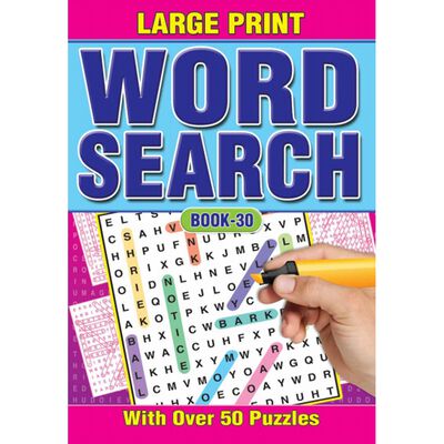 A4 Large Print Wordsearch: Assorted image number 2