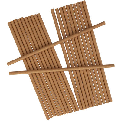 Brown Paper Straws - 25 Pack image number 1