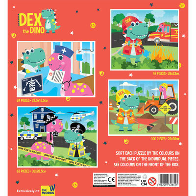 Adventures of Dex & Flo 4-in-1 Jigsaw Puzzle Boxset image number 3