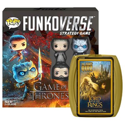 Funko Games of Thrones and Lord of the Rings Quiz Games Bundle image number 1